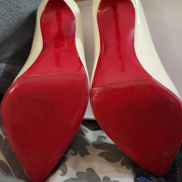Christian Louboutin So Kate 120mm Size 39 - Off White - Picture 3 of 10